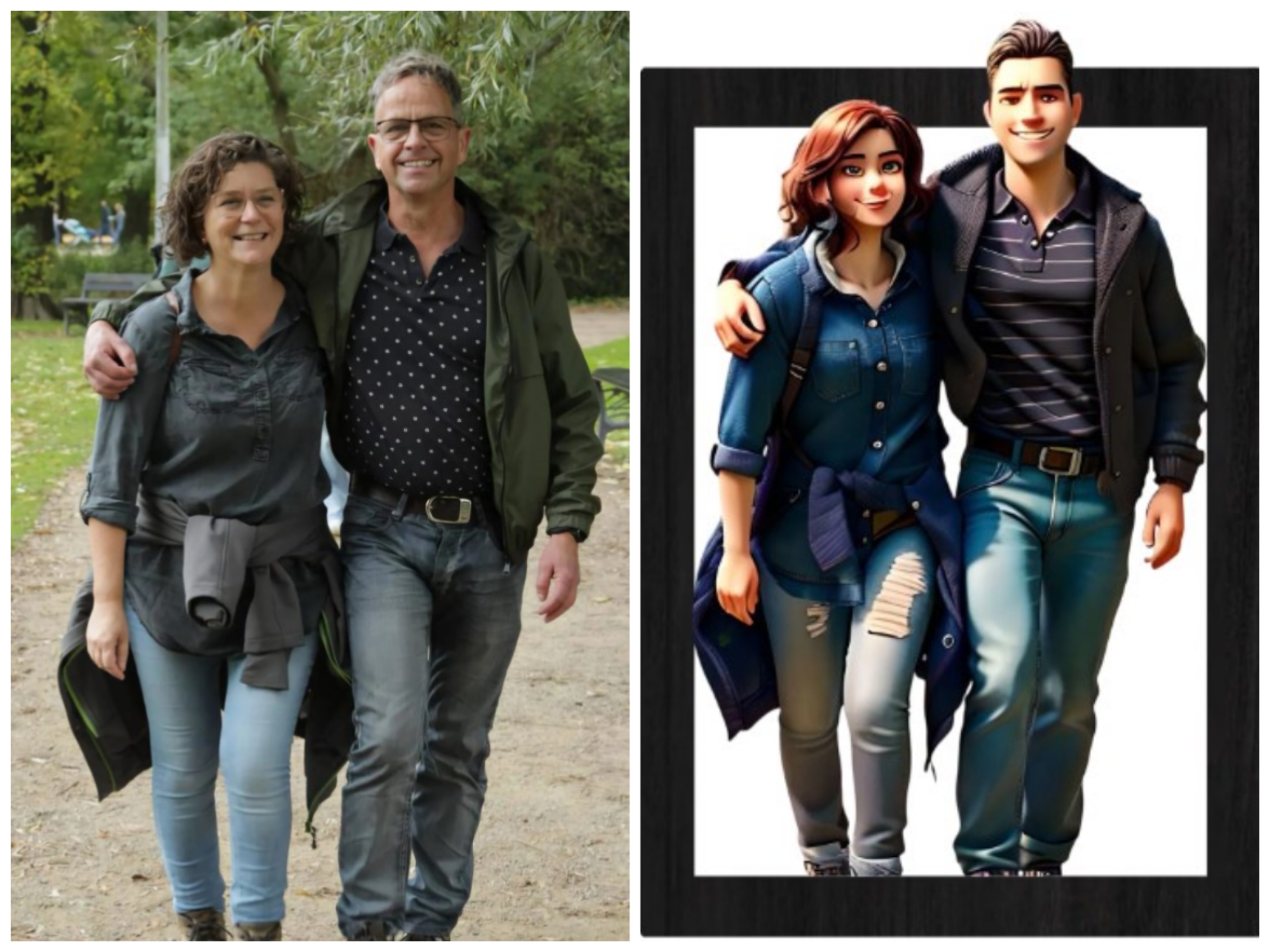 Cadre Photo Bois Personnalisé Style 3D Animé 🎨 Dernier jour -49 %⏰ 