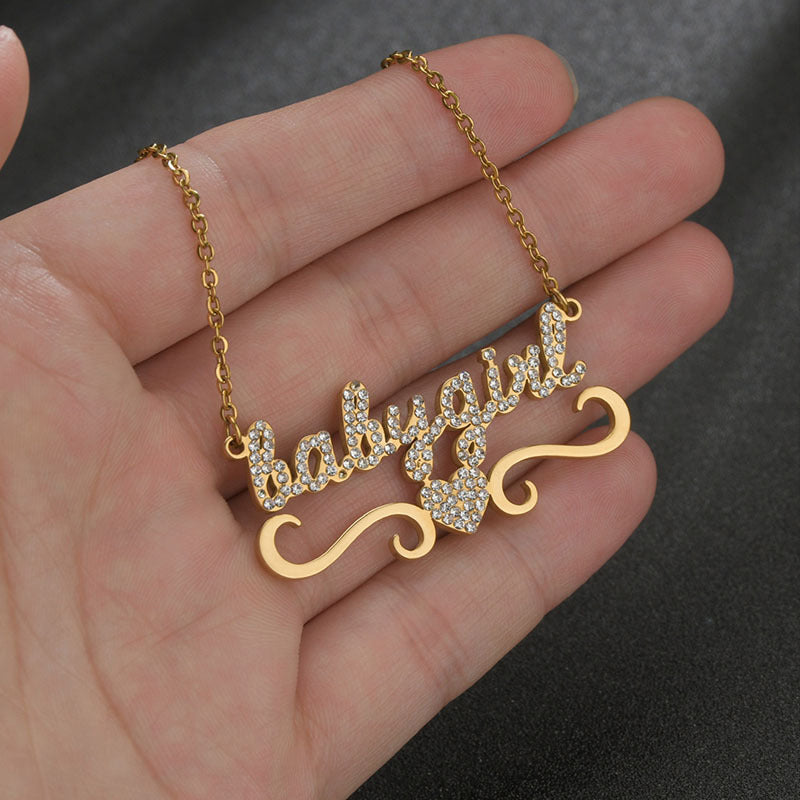 Collier Prénom Tout En Diamant