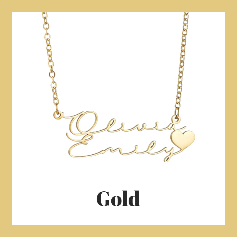 Customized Double Name Necklace