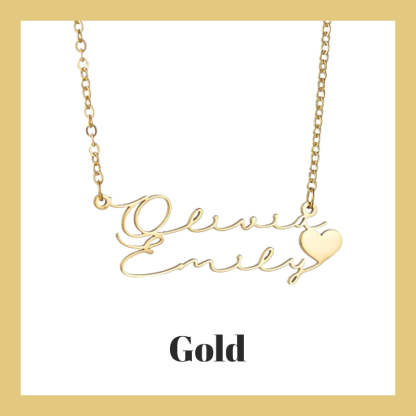 Customized Double Name Necklace