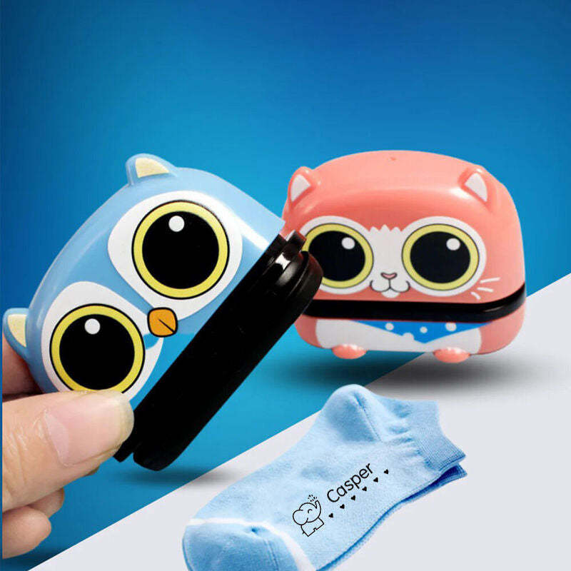 Tampons personnalisés pour vêtements Tampons créatifs avec nom - Cadeaux mignons pour enfants