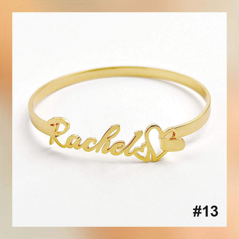 Bracelet personnalisé avec lettre de nom