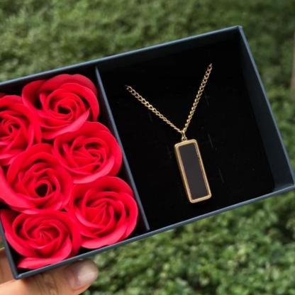 Collier magique personnalisé - Photo personnalisée/Collier de couleur à changement de chaleur personnalisé - Photo personnalisée