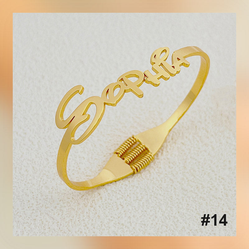 Bracelet personnalisé avec lettre de nom