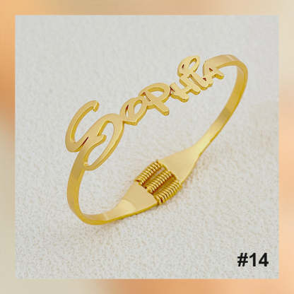 Bracelet personnalisé avec lettre de nom