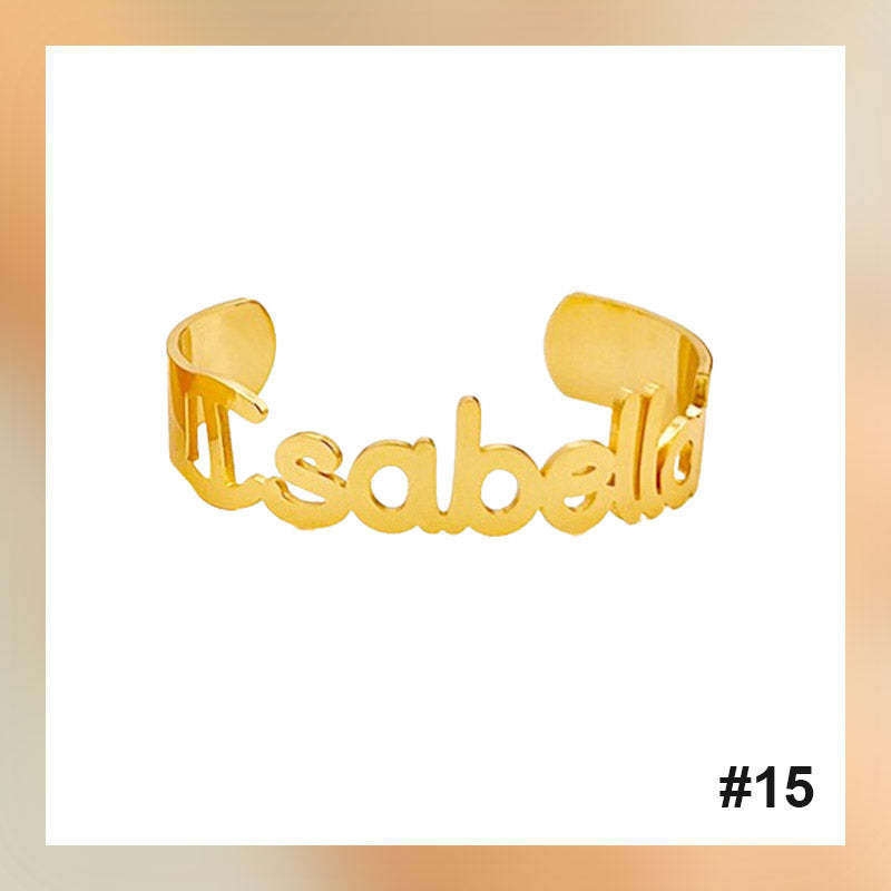 Bracelet personnalisé avec lettre de nom