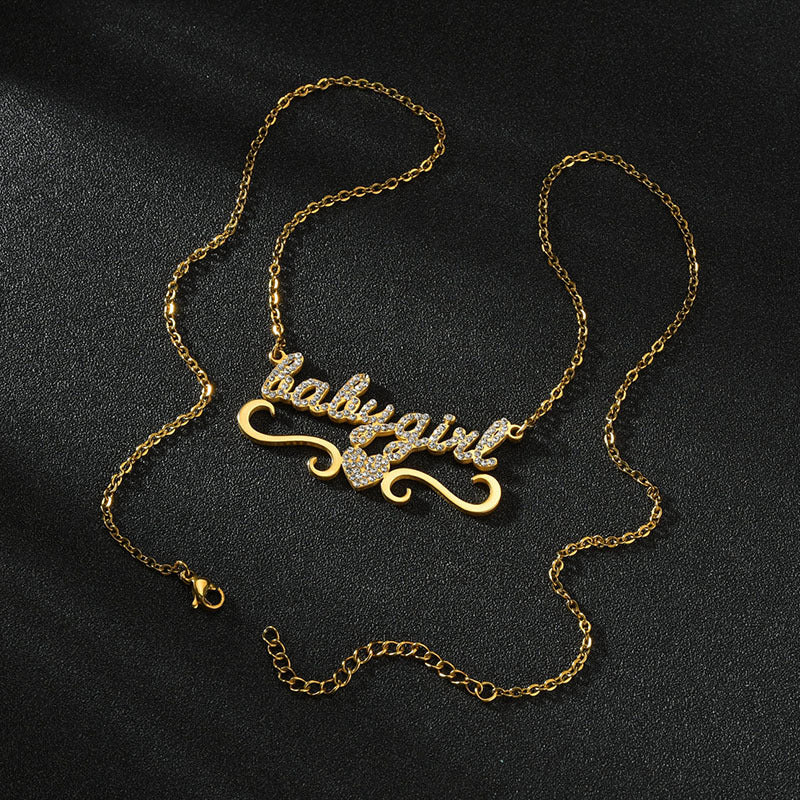 Collier Prénom Tout En Diamant