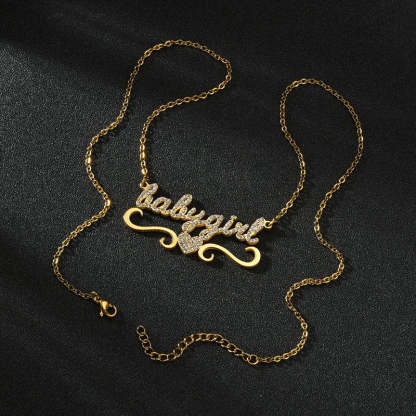 Collier Prénom Tout En Diamant