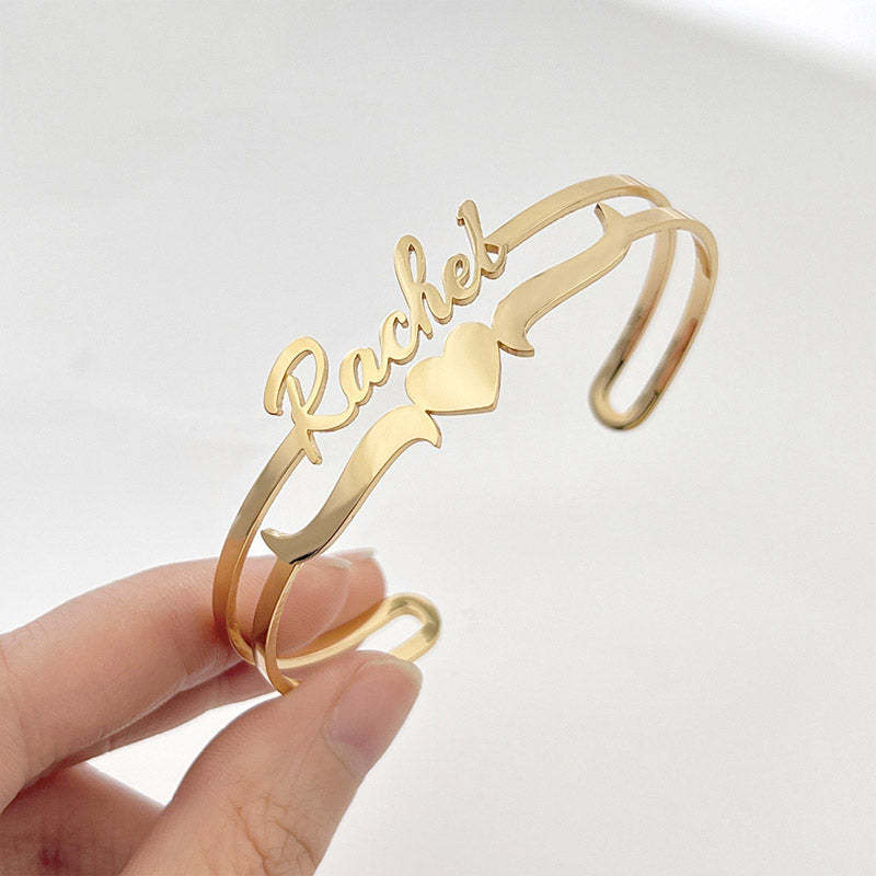 Bracelet personnalisé avec lettre de nom