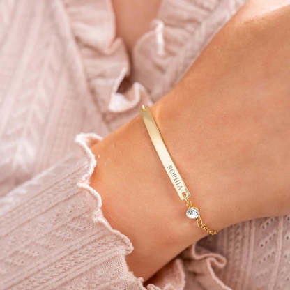 Personalized Birthstone Bracelet