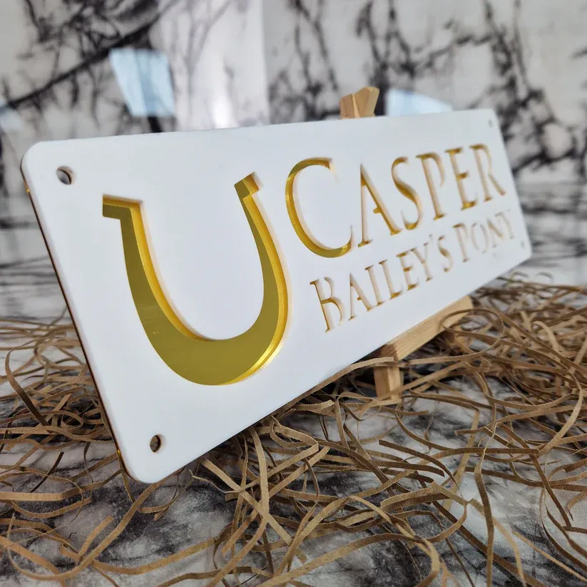 Plaque Nom Personnalisée Découpée au Laser