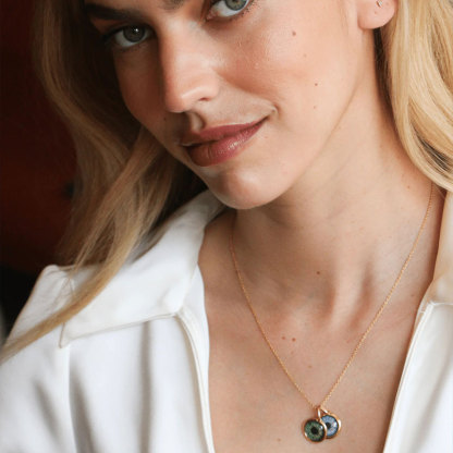 Collier pendentif personnalisé avec œil