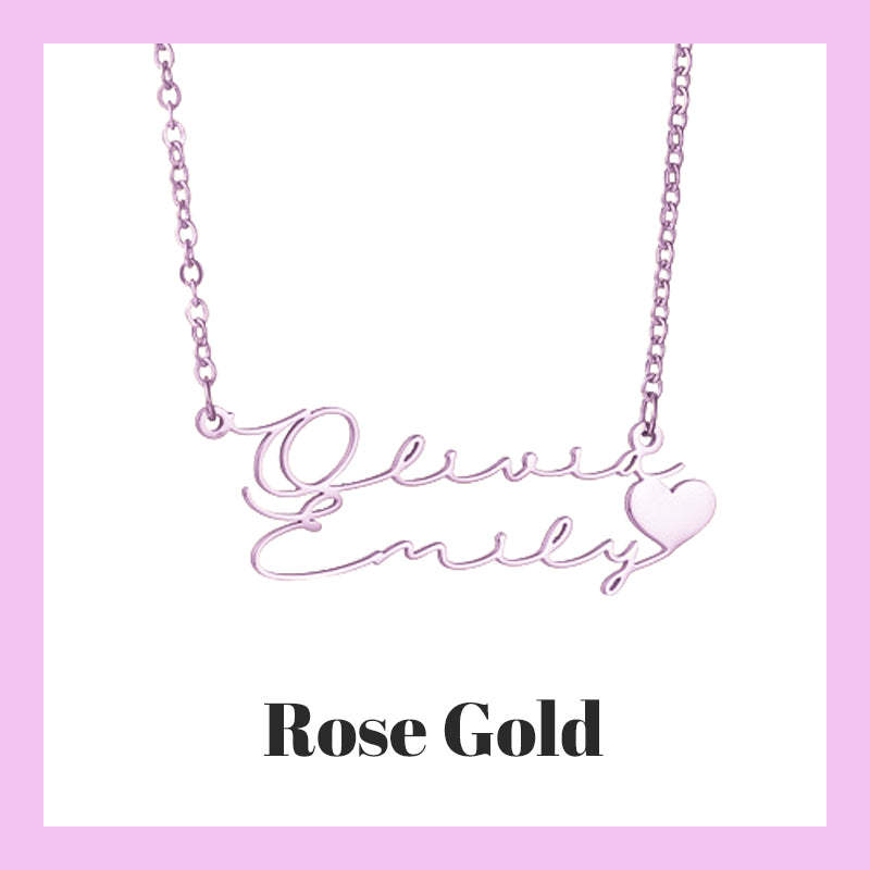 Customized Double Name Necklace