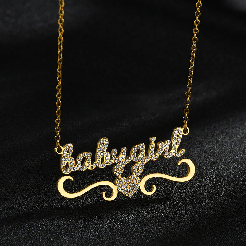 Collier Prénom Tout En Diamant