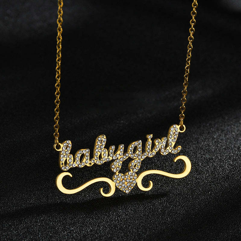 Collier Prénom Tout En Diamant