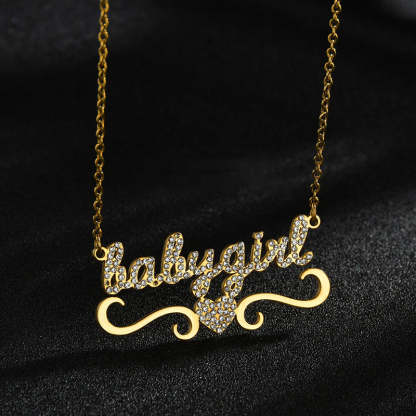 Collier Prénom Tout En Diamant