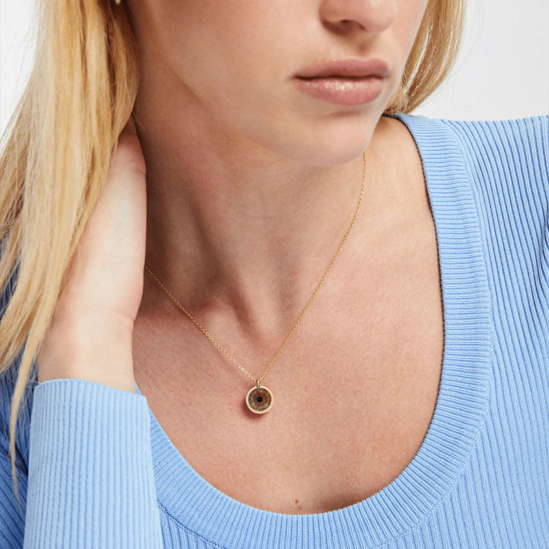Collier pendentif personnalisé avec œil