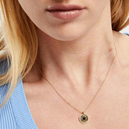 Collier pendentif personnalisé avec œil