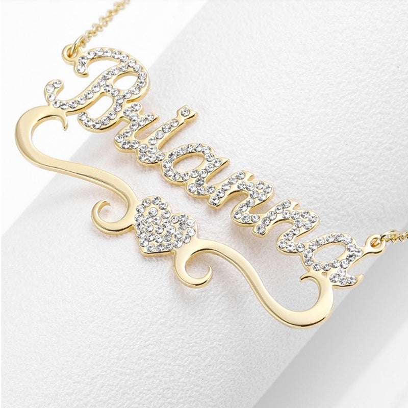 Collier Prénom Tout En Diamant