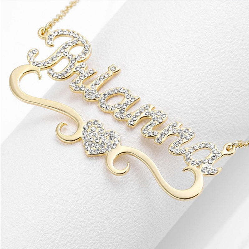 Collier Prénom Tout En Diamant