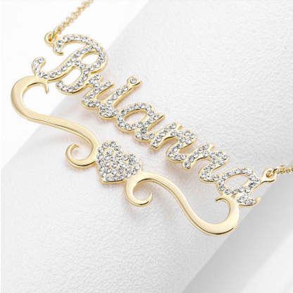 Collier Prénom Tout En Diamant