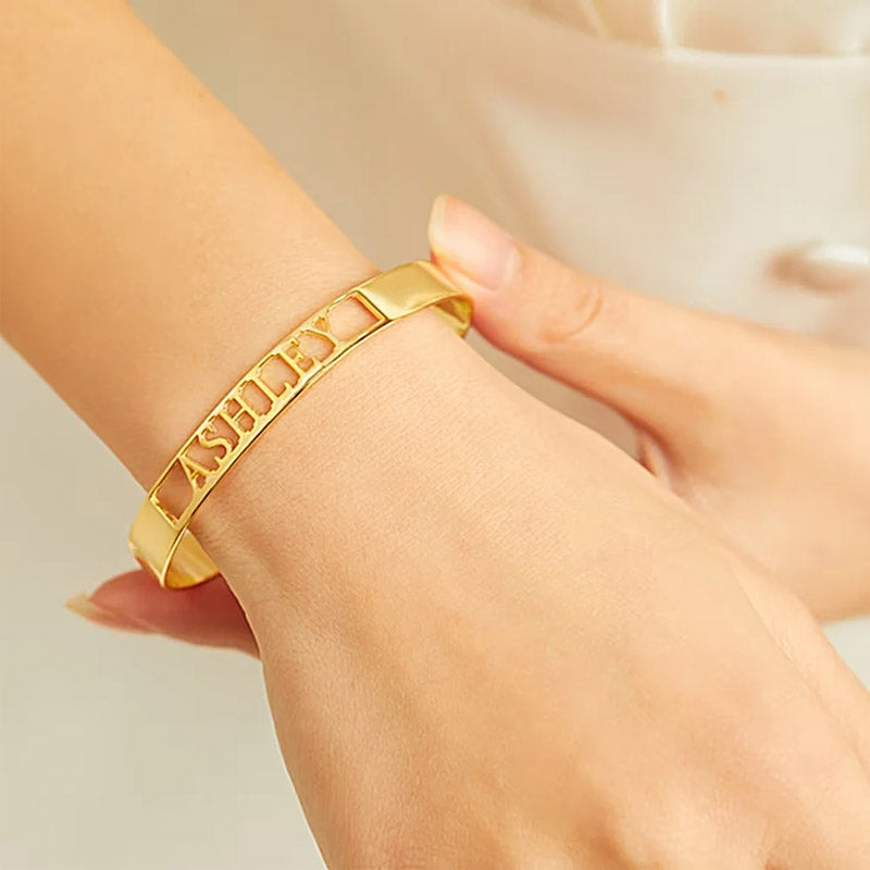 Bracelet personnalisé avec lettre de nom