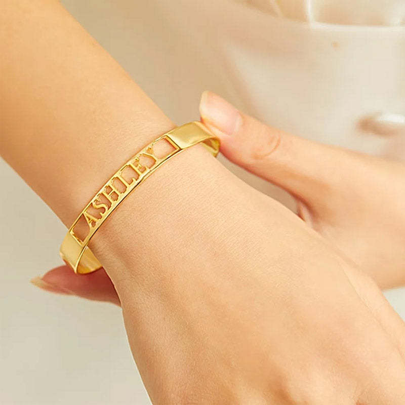 Bracelet personnalisé avec lettre de nom