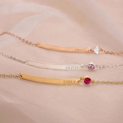 Personalized Birthstone Bracelet