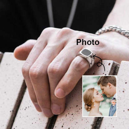 Je T'aime Pour Toujours - Bague Carrée Personnalisée À Télécharger Pour Couple