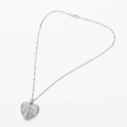 Personnalisé Photo Texte Gravé Forme Ailes d'Ange Coeur Cadeau Souvenir Anniversaire St Valentin pour Femme