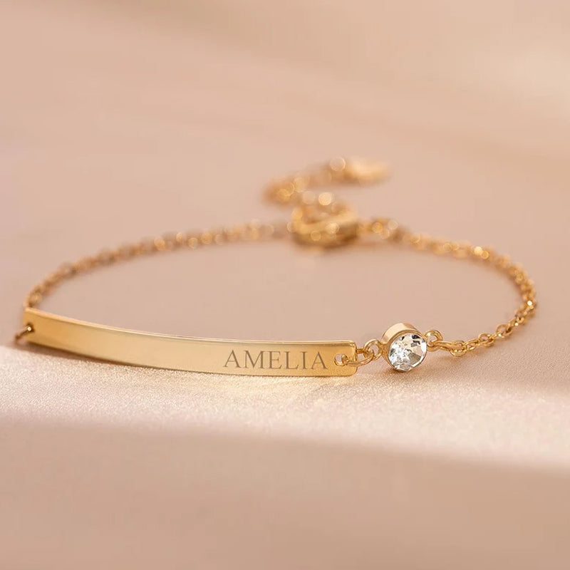 Personalized Birthstone Bracelet