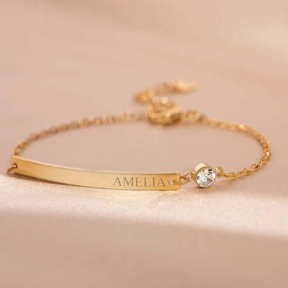 Personalized Birthstone Bracelet