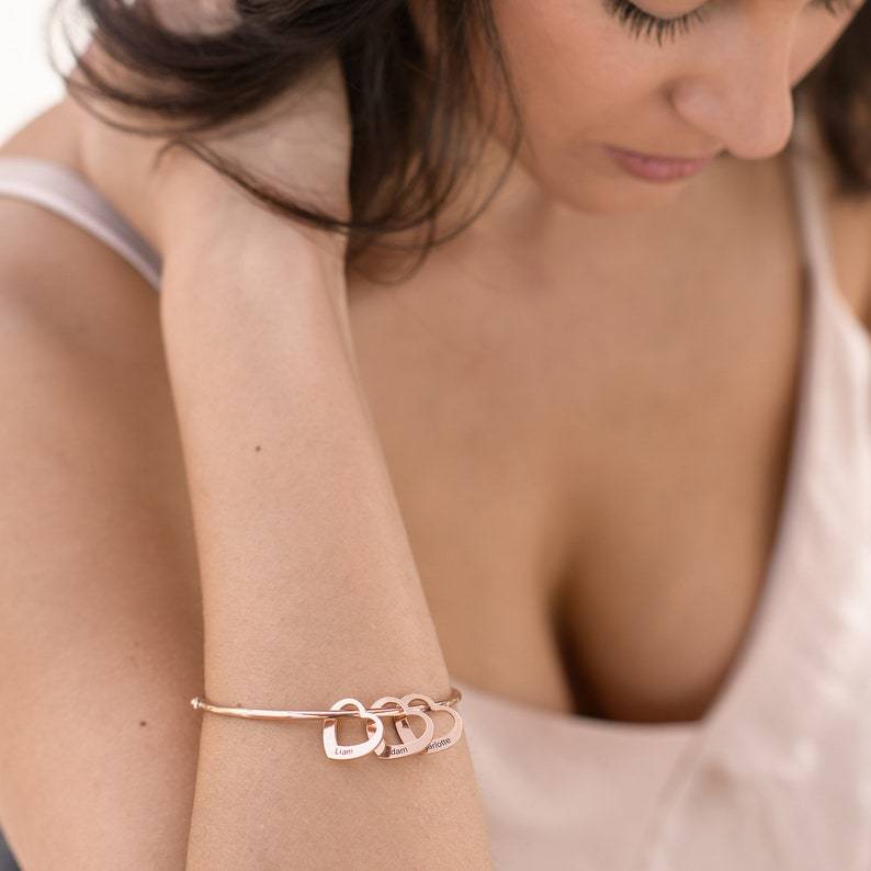 Engraved Personalized Bangle Bracelet