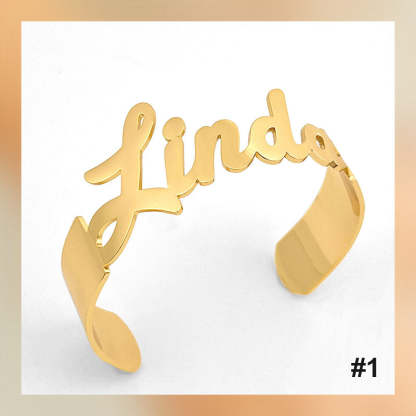 Bracelet personnalisé avec lettre de nom