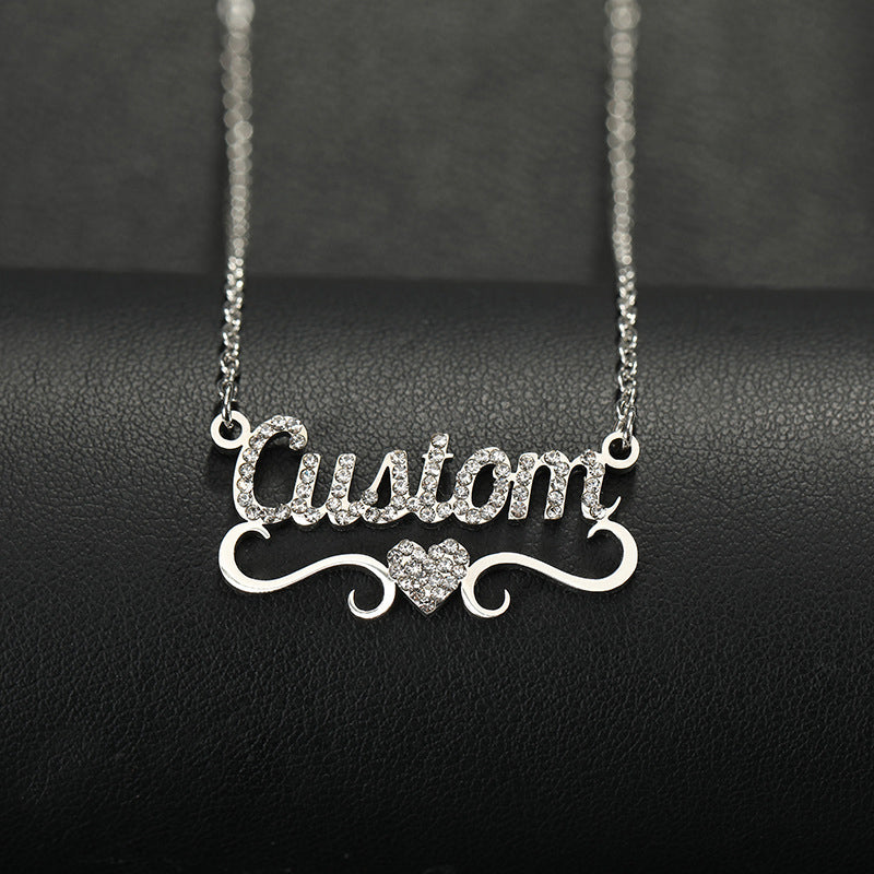 Collier Prénom Tout En Diamant