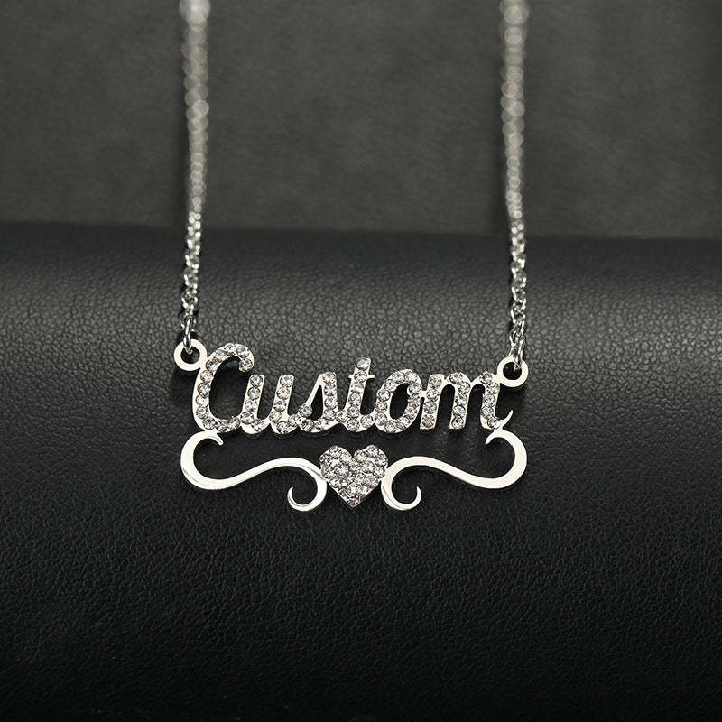 Collier Prénom Tout En Diamant