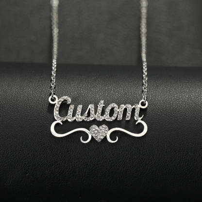 Collier Prénom Tout En Diamant