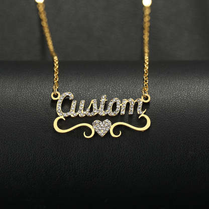 Collier Prénom Tout En Diamant