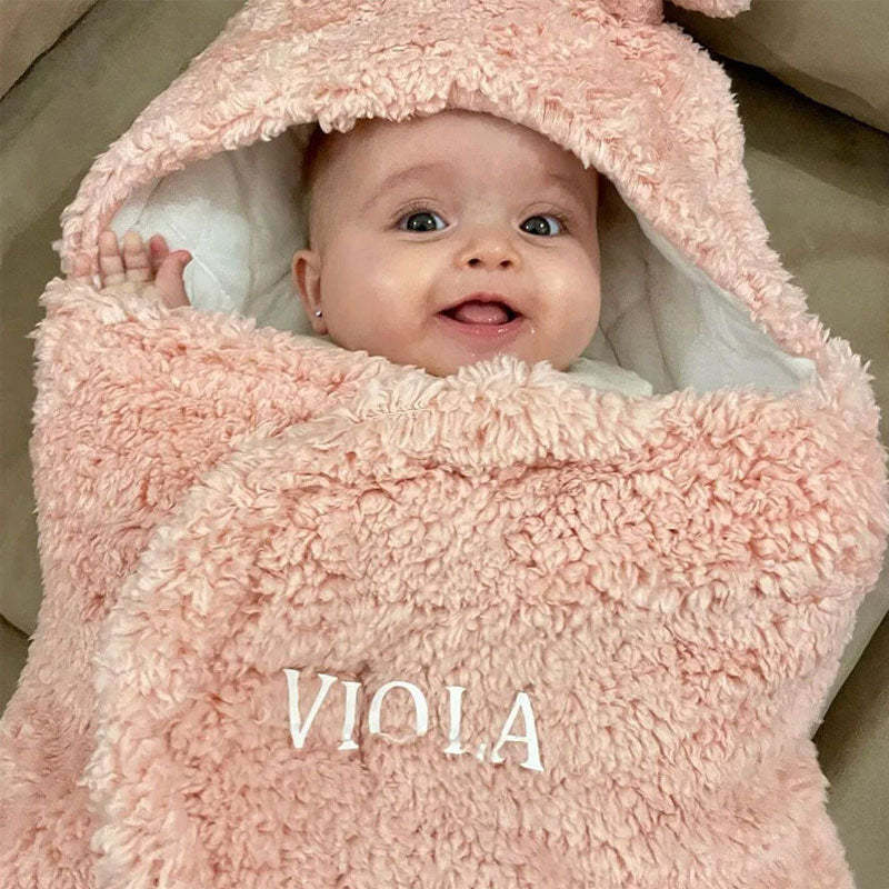 Personalized Bunny Baby Swaddle