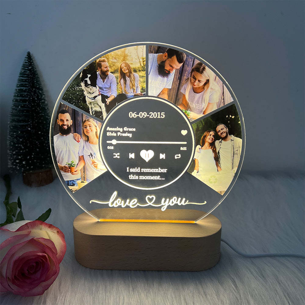 50%OFF⭐️Personalized Music Photo Night Light
