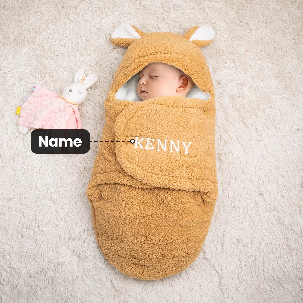 Personalized Bunny Baby Swaddle