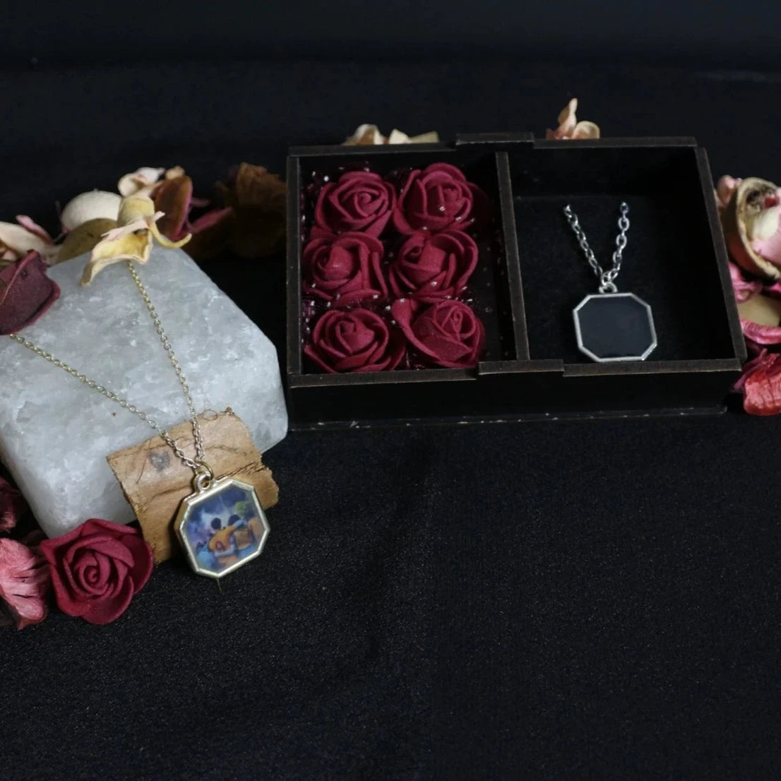 Collier magique personnalisé - Photo personnalisée/Collier de couleur à changement de chaleur personnalisé - Photo personnalisée