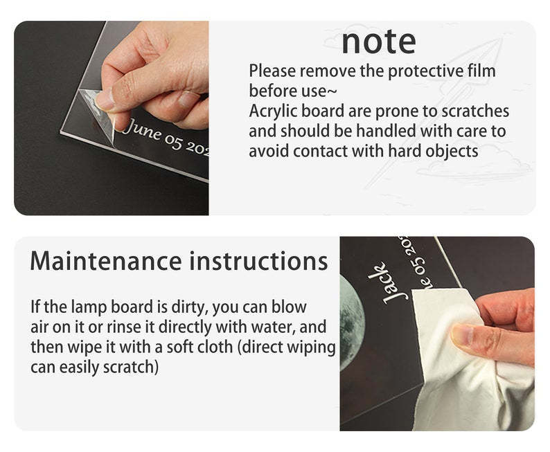 Veilleuse portrait de dessin animé personnalisée