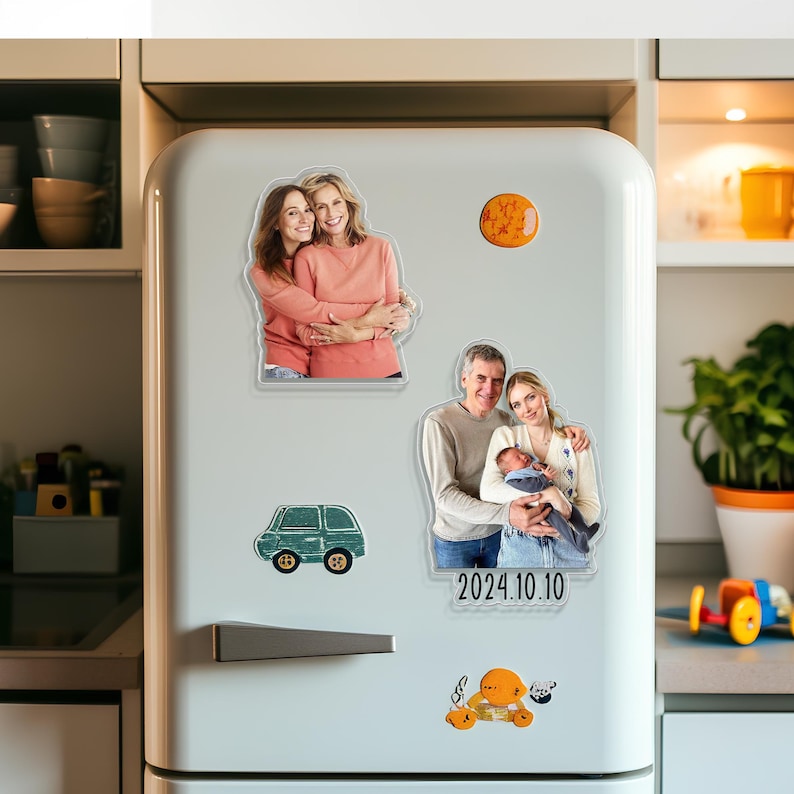 Aimant frigo personnalisé avec photo de famille 