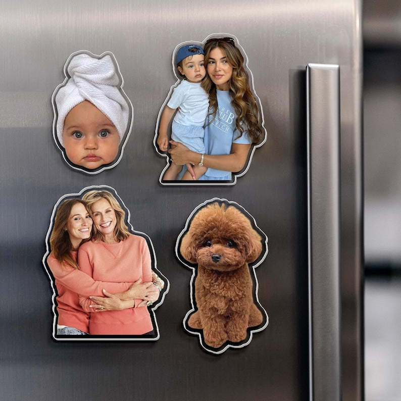 Aimant frigo personnalisé avec photo de famille 