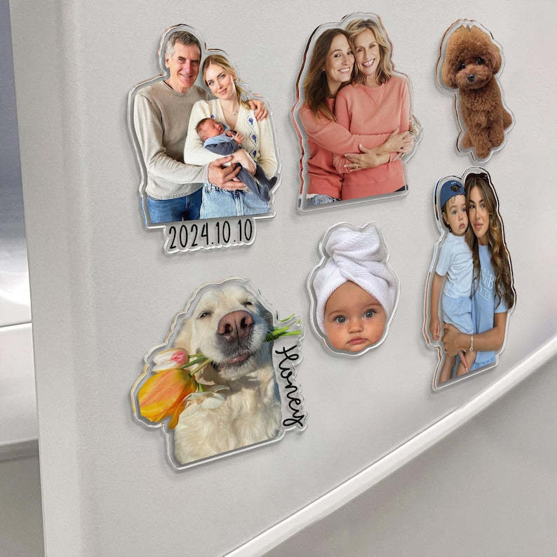 Aimant frigo personnalisé avec photo de famille 
