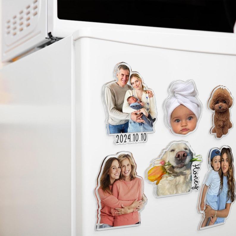 Aimant frigo personnalisé avec photo de famille 