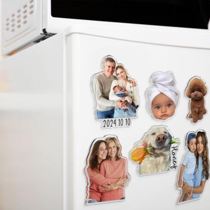 Aimant frigo personnalisé avec photo de famille 