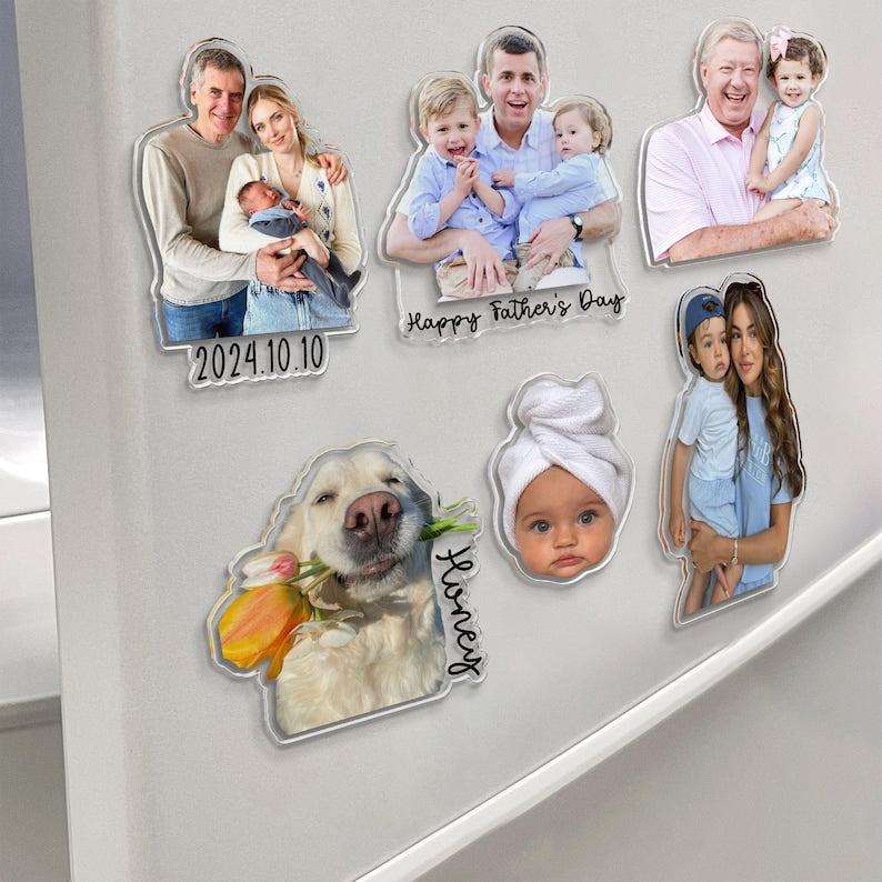 Aimant frigo personnalisé avec photo de famille 