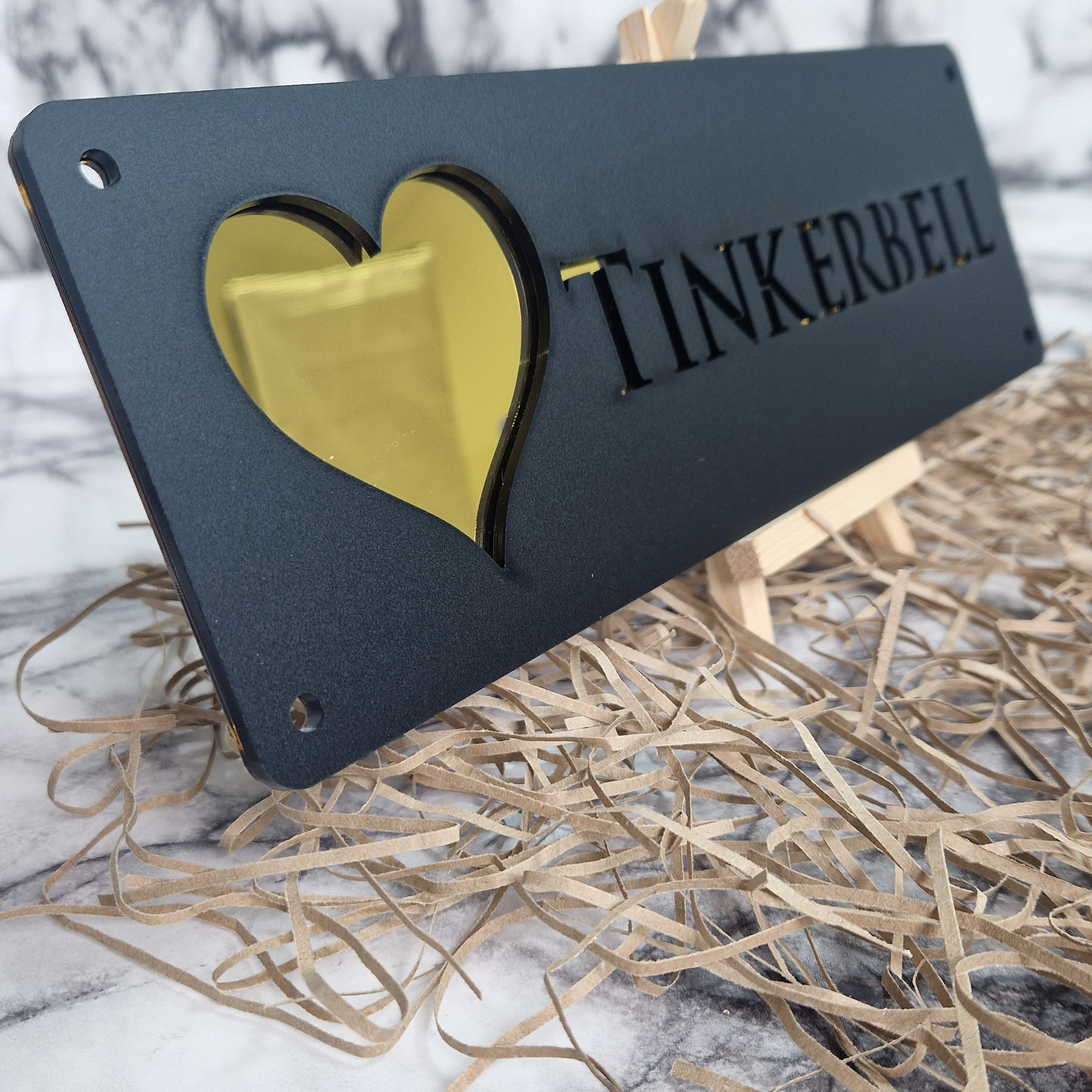 Personalized Laser Cut Stable Name Tag